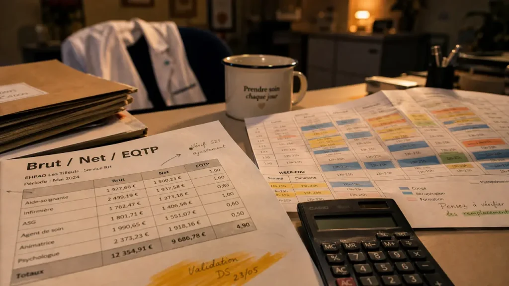Aide médico psychologique salaire : brut, net et EQTP en maison de retraite