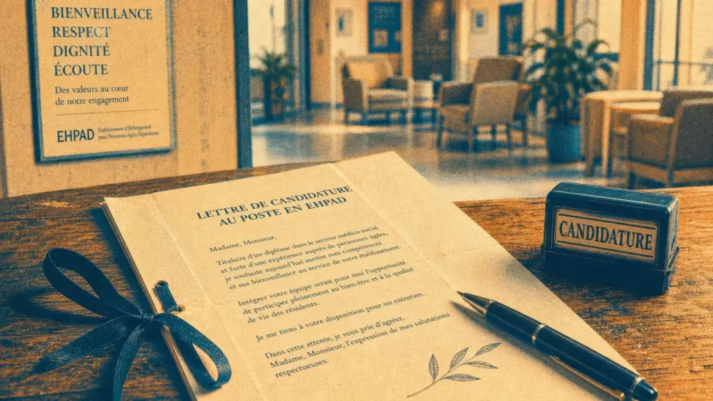 lettre de motivation ehpad sur papier en EHPAD