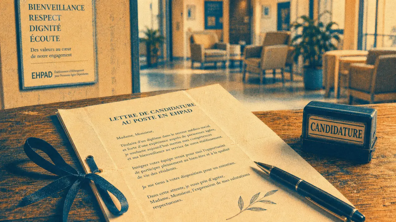 lettre de motivation ehpad sur papier en EHPAD