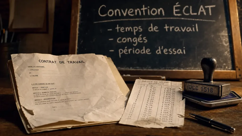 Convention collective animation IDCC 1518 : salaires, congés et RH à vérifier