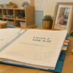 Livret 2 vae eje : dossier VAE EJE ouvert, salle de crèche