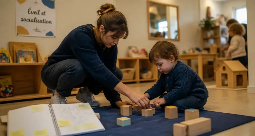 Educateur de jeunes enfants en crèche, aide à l’éveil et à l’observation