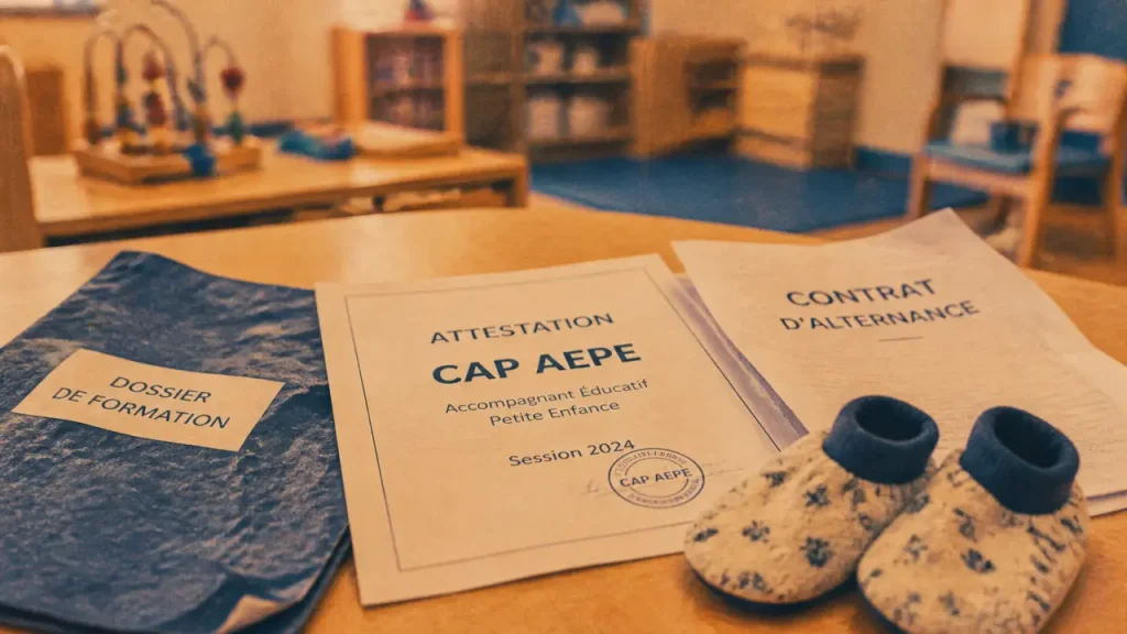 CAP AEPE : formation cap petite enfance gratuite et rémunéré, dossier et contrat d’alternance en centre petite enfance