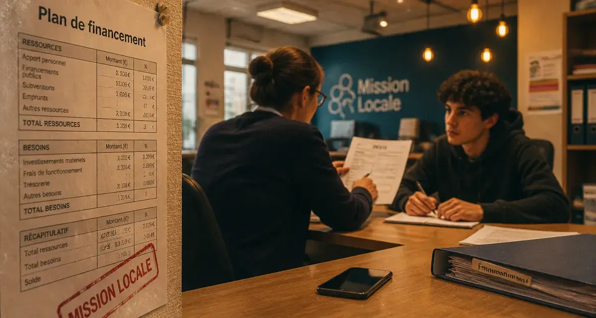 Mission locale financement formation : conseiller aide au plan de financement