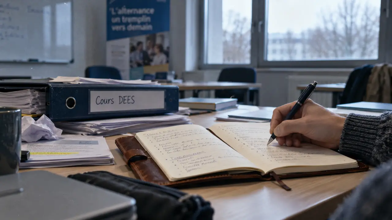 Cours DEES : carnet de terrain et apprentissages en alternance