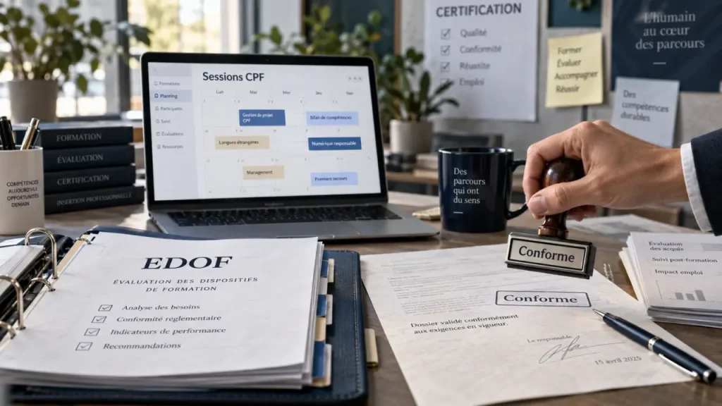 EDOF organisme de formation : offre CPF conforme et calendrier de sessions CPF