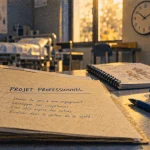 Projet professionnel aide soignante IFAS : dossier et gants en préparation